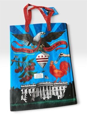 Trader Joe’s 2024 Washington DC and Reusable Grocery Tote Bag - Red/Blue Accents